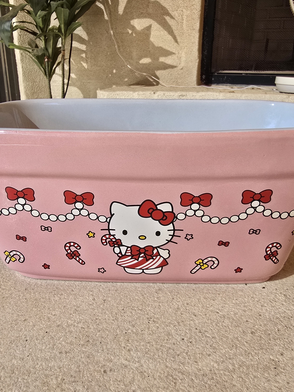 Sanrio Hello Kitty Pink Christmas Loaf And 2 Ramekins .